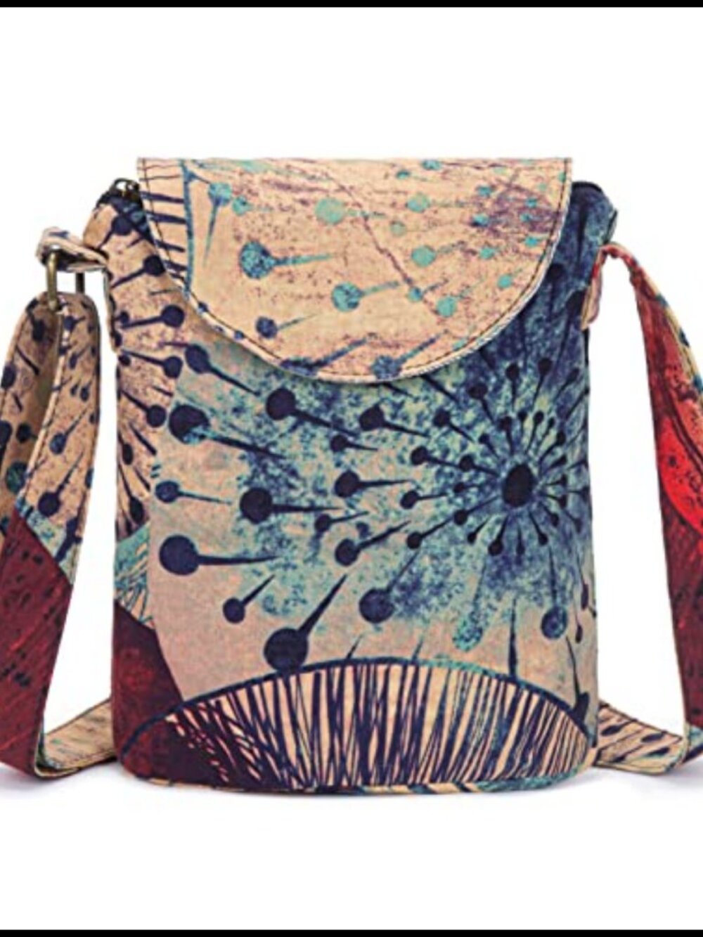 Canvas Shoulder Bag Bohemian Crossbody Handbag Small Size Adjustable Strap